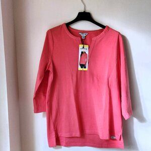 πΈ NEW Orvis Light Pink Top Tunic Blouse sz S Fits M Pima Cotton Washable Coral